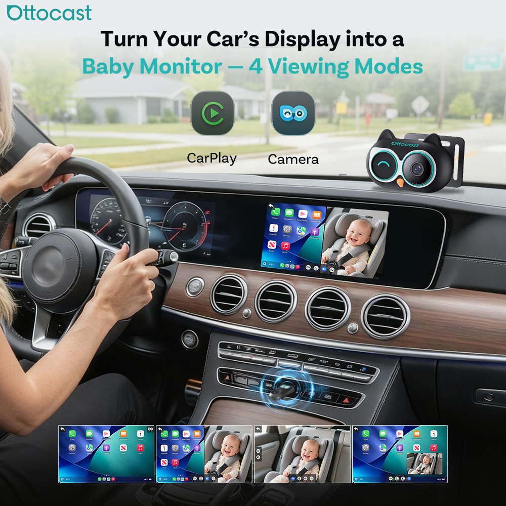 Baby Monitor Sensor - OTTOCAST Cabin Care Wireless CarPlay Adapter