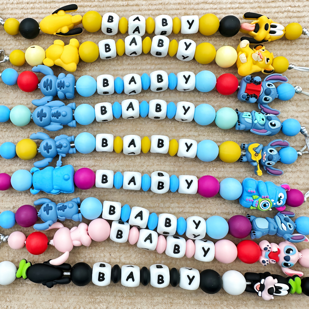 Customize Personalized Names L - Baby Pacifier Clip avaliação e preço