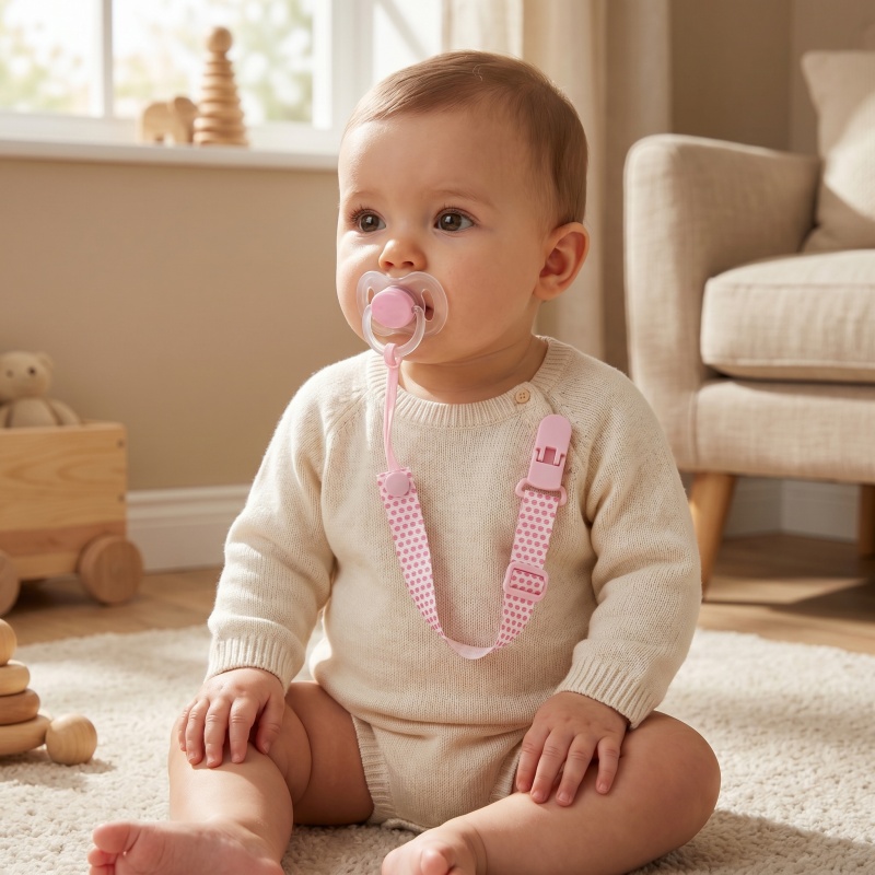 Fixed Button Baby Pacifier Cli - Baby Pacifier Clip avaliação e preço
