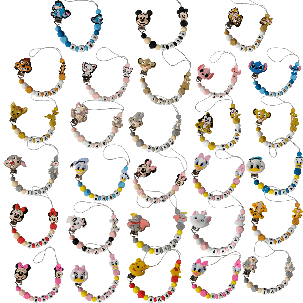 1PC Personalized name Baby Sil - Baby Pacifier Clip avaliação e preço