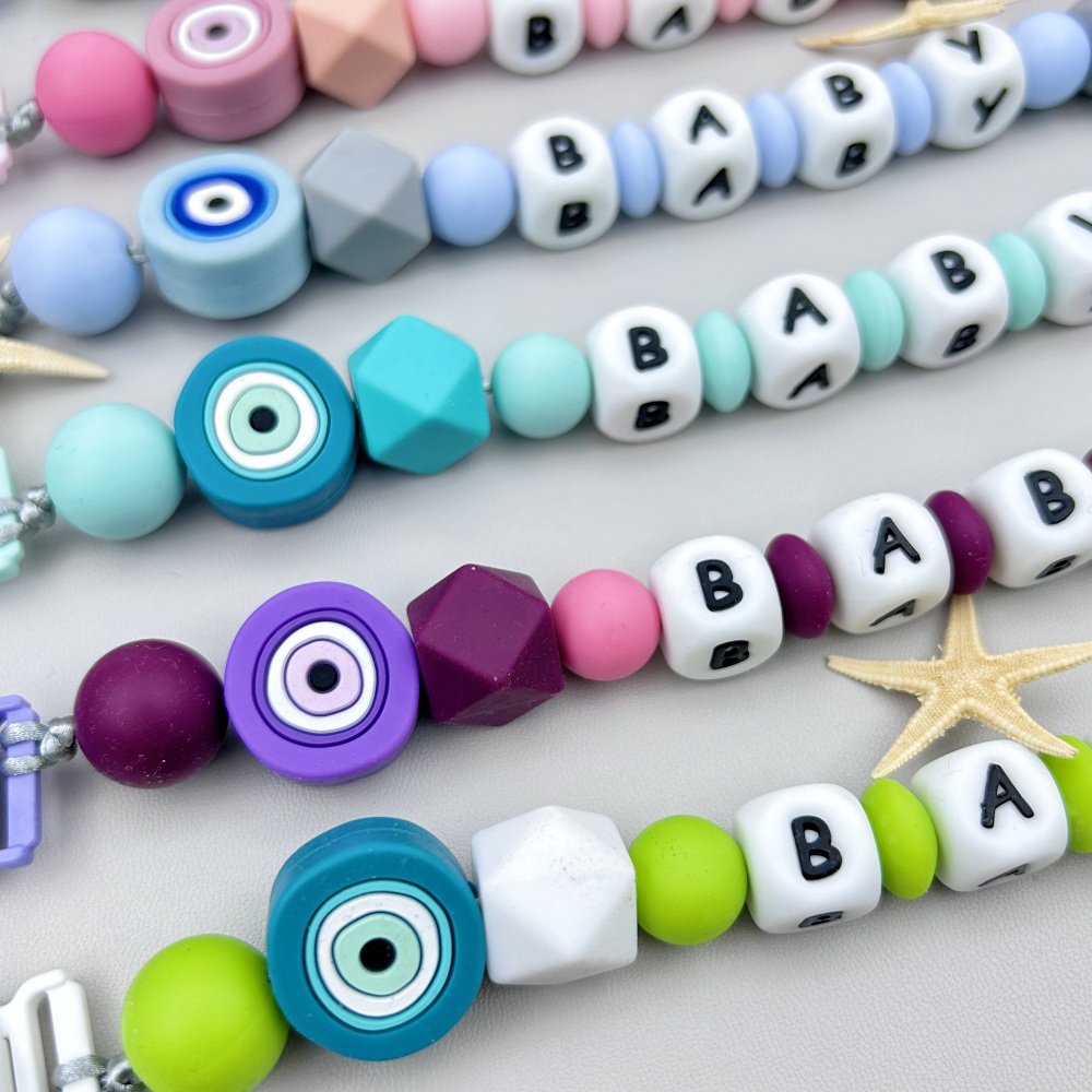 Custom English Russian Silicon - Baby Pacifier Clip avaliação e preço