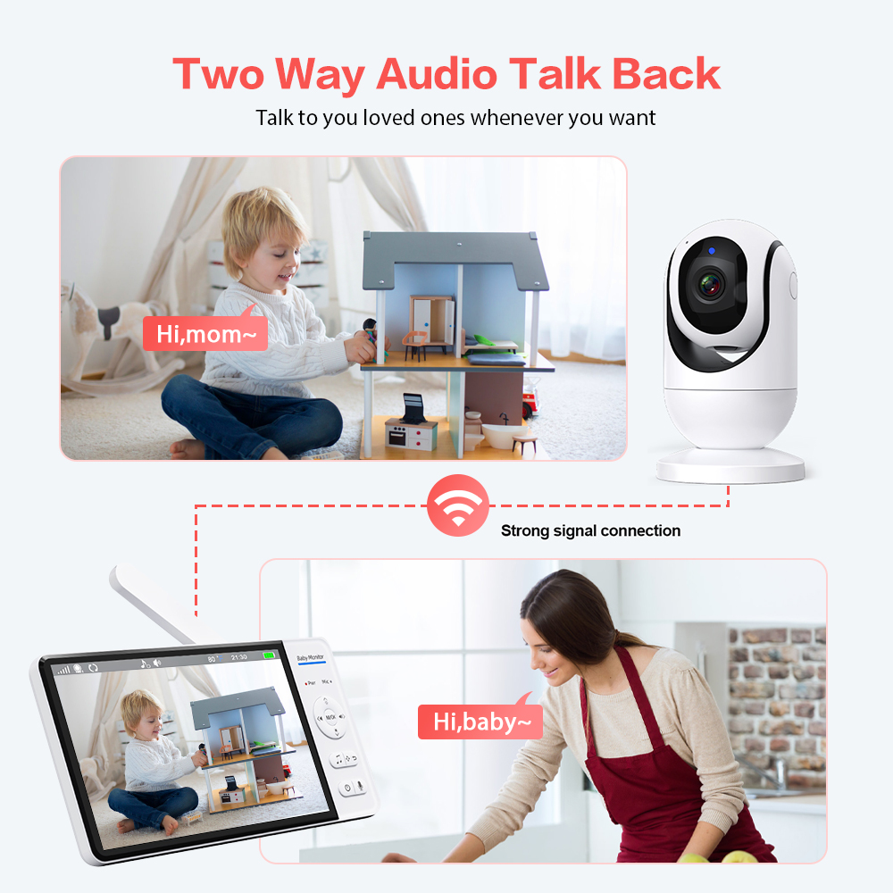 Video Baby Monitor 7'' 1080P H - Baby Monitor Sensor avaliação e preço