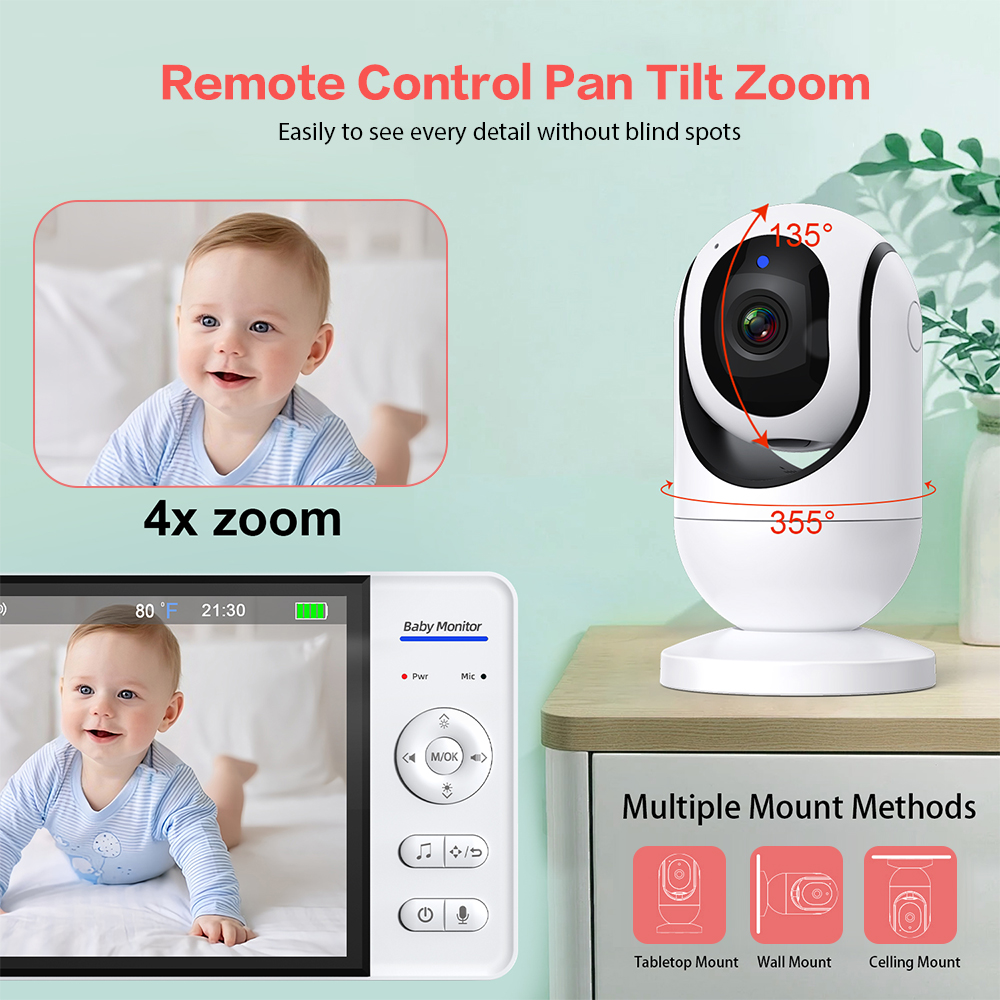Video Baby Monitor 7'' 1080P H - Baby Monitor Sensor avaliação e preço