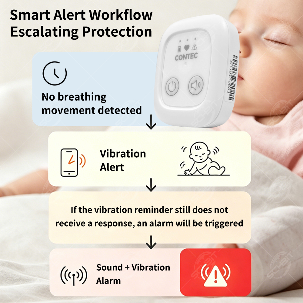 Baby Breathing Monitor with Vi - Baby Monitor Sensor avaliação e preço