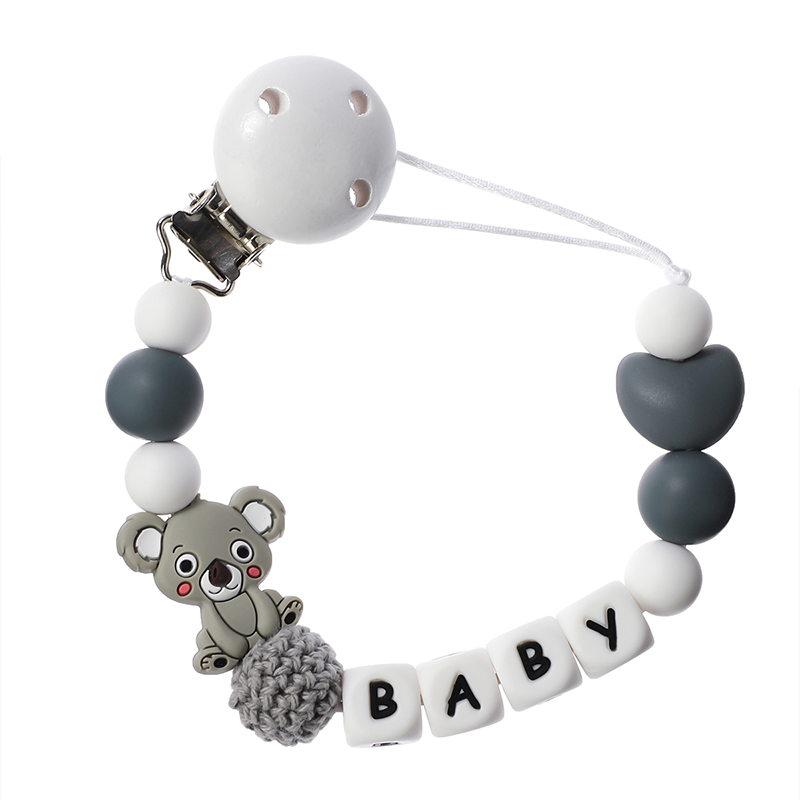 Cartoon Personalized Name Hand - Baby Pacifier Clip avaliação e preço