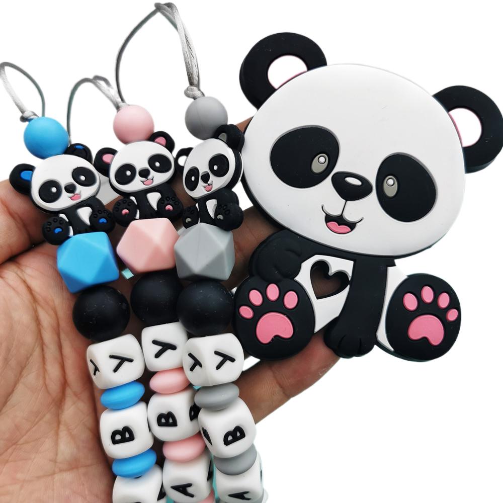 Panda Customized English Silic - Baby Pacifier Clip avaliação e preço