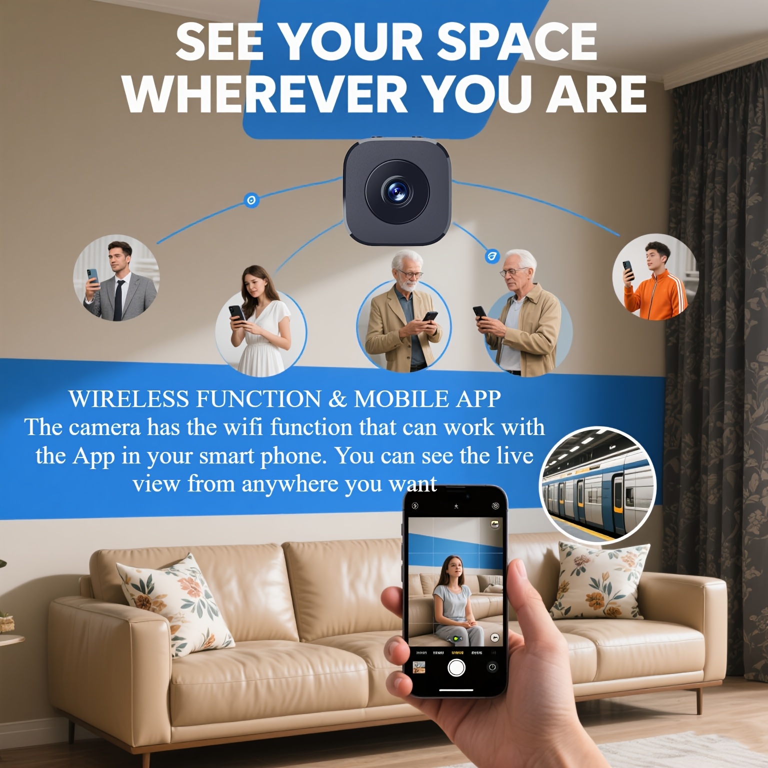 1080P HD Mini WiFi Camera Indo - Baby Monitor Sensor avaliação e preço