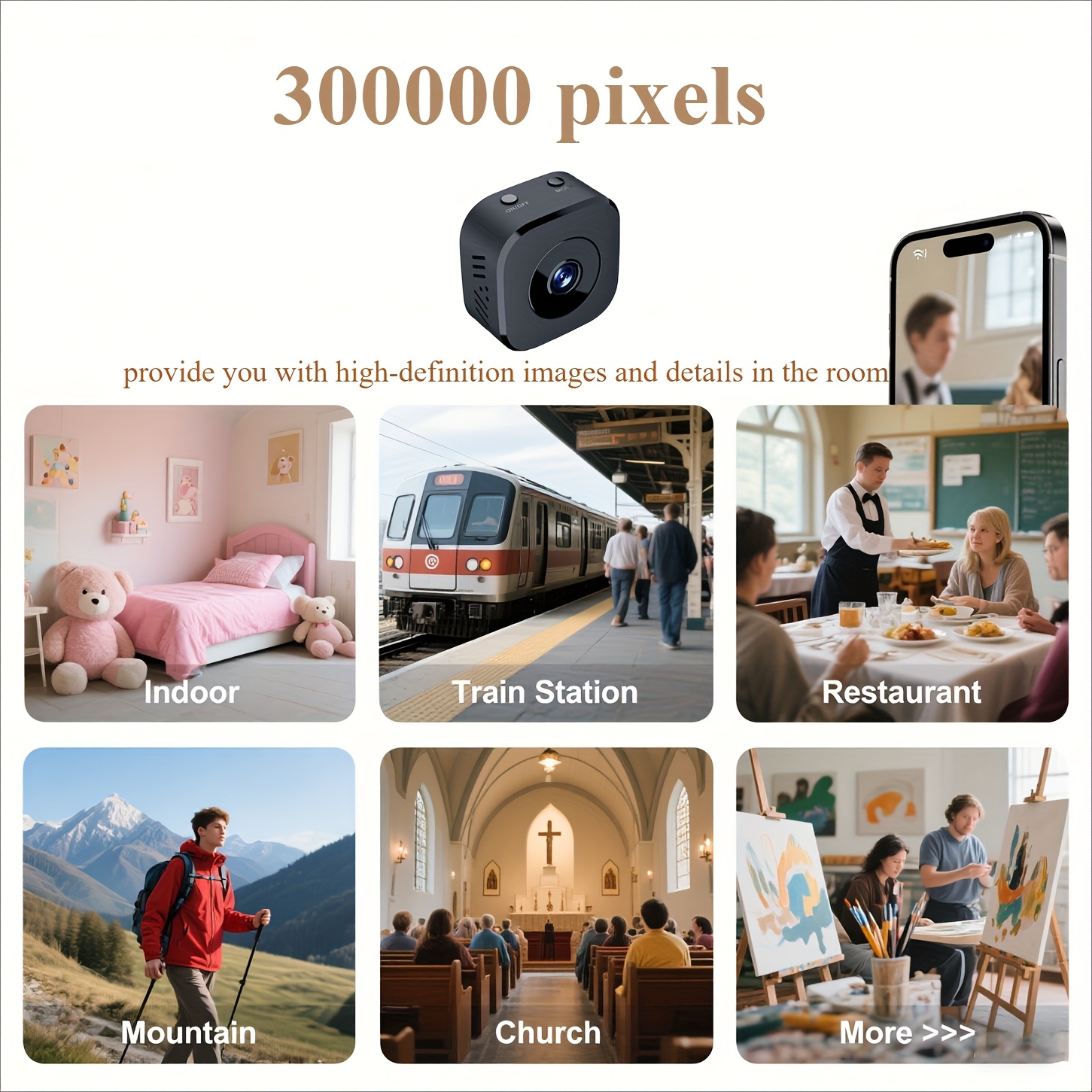 1080P HD Mini WiFi Camera Indo - Baby Monitor Sensor avaliação e preço