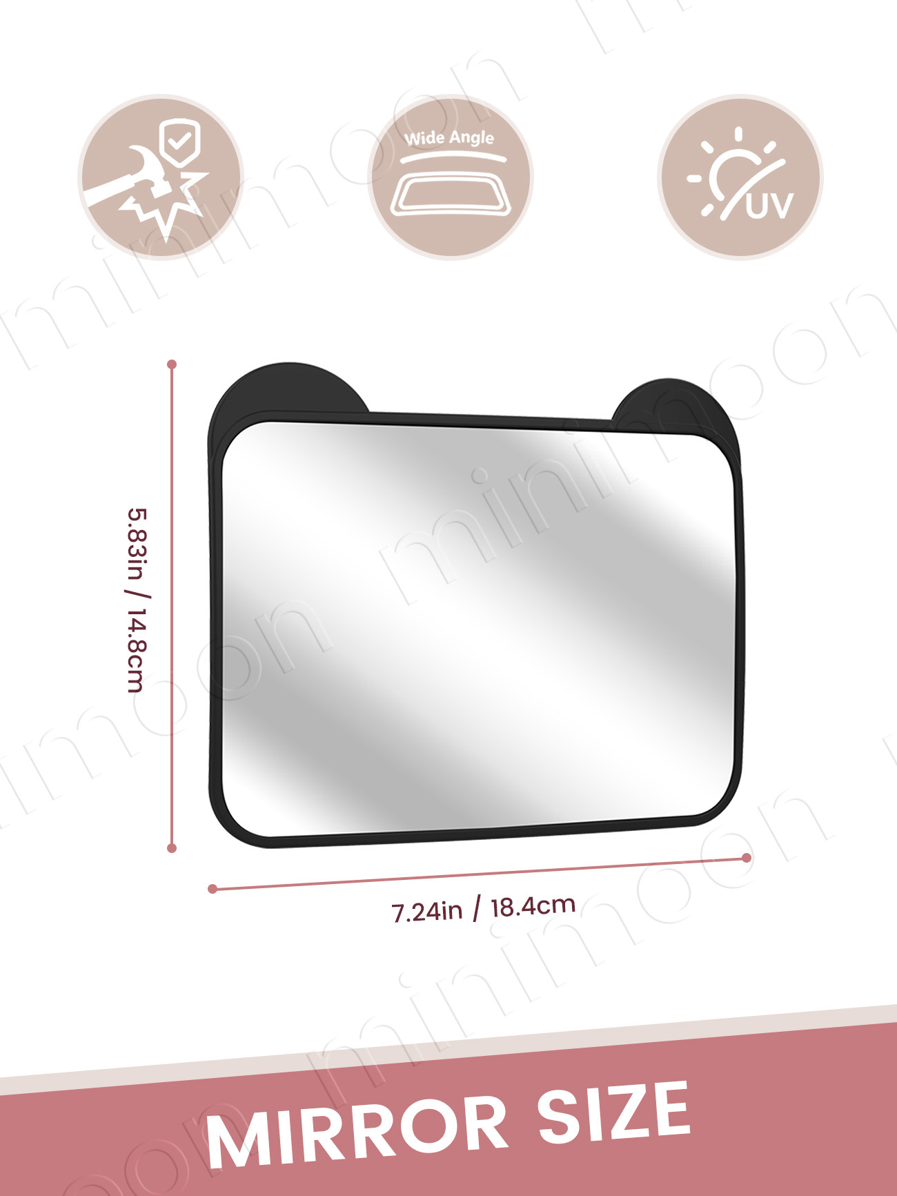 Cute Bear-Ear Car Seat Mirror, - Baby Monitor Sensor avaliação e preço