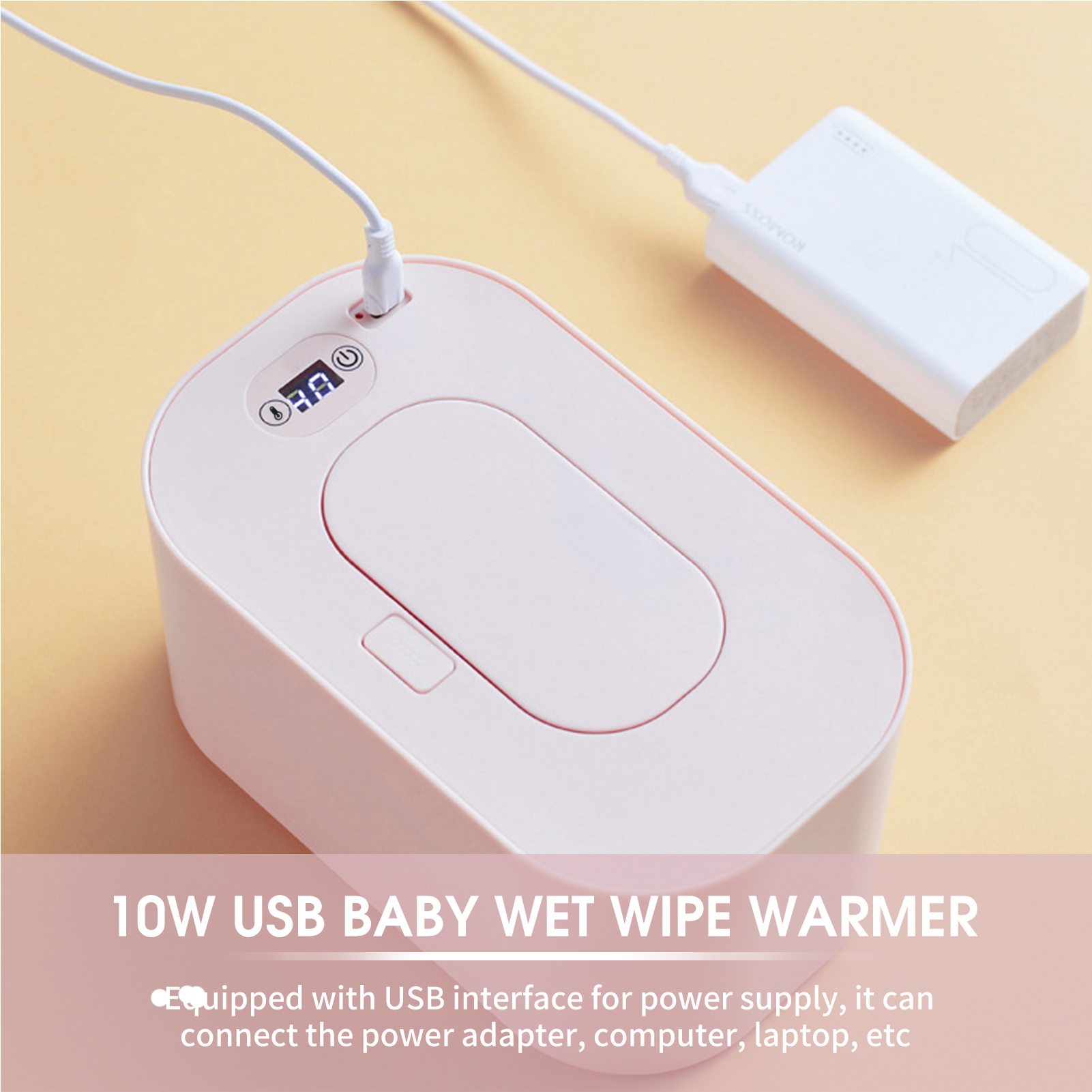 【HOT】USB Portable Baby Wet Wip - Baby Wipe Warmer avaliação e preço